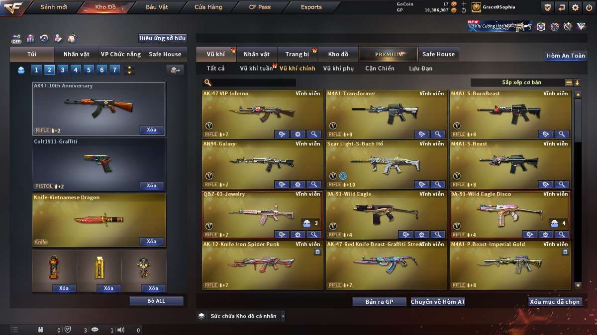shop acc cf uy tin gia re